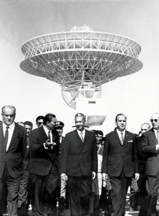 28 September 1967 - Italian Prime Minister Aldo Moro - officially inaugurates the Fucino Space Centre 28 September 1967 - Italian Prime Minister Aldo Moro - officially inaugurates the Fucino Space Centre