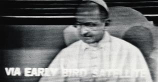 1969 - Pope Paul VI broadcasted live via Early Bird Satellite - worldwide thanks to Telespazio 1969 - Pope Paul VI broadcasted live via Early Bird Satellite - worldwide thanks to Telespazio