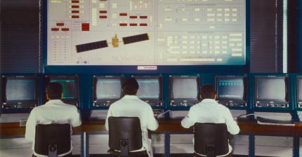 1978 - Telemetry, Command and Control room for INTELSAT satellites - at the Fucino Space Centre 1978 - Telemetry, Command and Control room for INTELSAT satellites - at the Fucino Space Centre